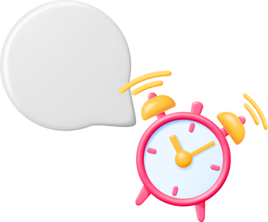 Konuşma Baloncuklu 3B Klasik Yuvarlak Saat