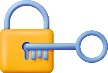 Anahtarlı 3B Sarı Asma Kilit