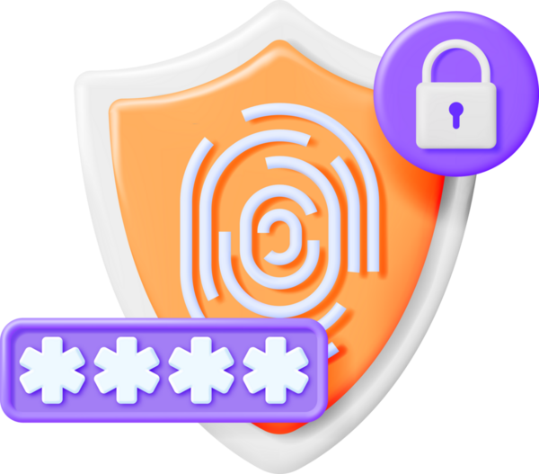 Kalkanda 3D Kilitli Parola Alanı ve Parmak izi