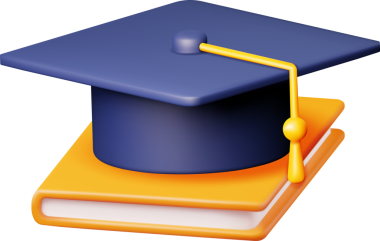 3 Boyutlu Mezuniyet Şapkası ve Kitabı