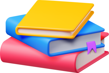 3 Boyutlu Kapalı Kitap Yığını