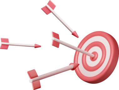 Ortadaki Simgede Okla 3B Hedef