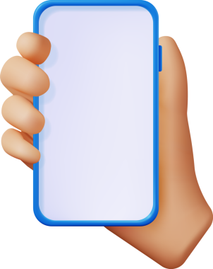 3d Boş Ekran ile Gerçekçi El Tutma Akıllı Telefonu