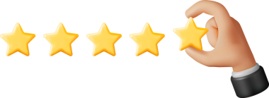 3B Parlak Sarı Beş Yıldız Elle Beğen