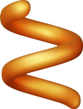 3B Altın Geometrik Şekil