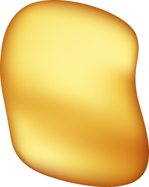 3B Altın Geometrik Şekil