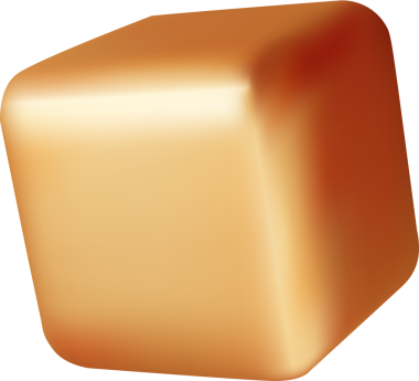 3B Altın Geometrik Şekil