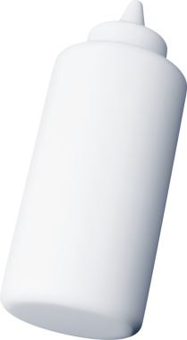 Fast Food için 3D Boş Plastik Şişe