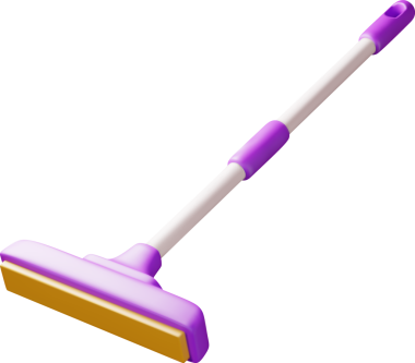 Plastik saplı 3 boyutlu temizlik paspası