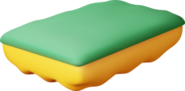 Bulaşık yıkamak için 3B sünger