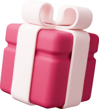 Yay ve Kurdele ikonlu 3B Hediye Kutusu