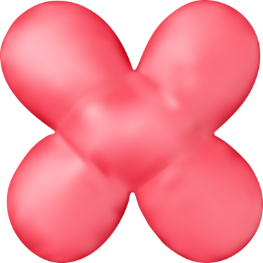 3d kırmızı alfabe balonu tek harf