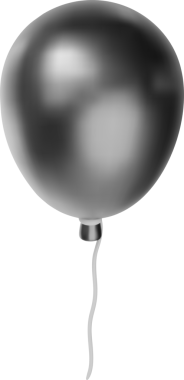 3 Boyutlu Metalik Helyum Balon Simgesi