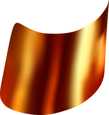 Üç boyutlu parti altın konfeti elementi. Altın kestane fişeği kurdelesi