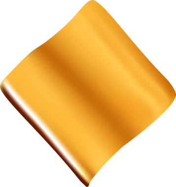 Üç boyutlu parti altın konfeti elementi. Altın kestane fişeği kurdelesi