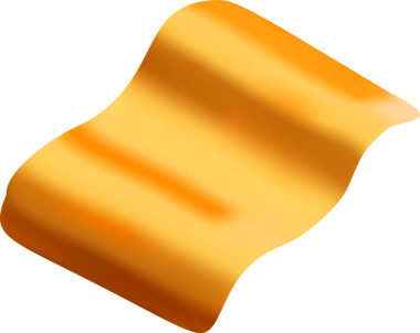 Üç boyutlu parti altın konfeti elementi. Altın kestane fişeği kurdelesi