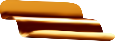 Üç boyutlu parti altın konfeti elementi. Altın kestane fişeği kurdelesi