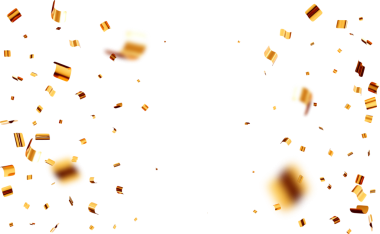 3D Parti Altın Konfeti