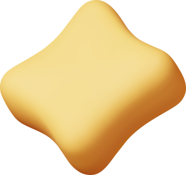 3 Boyutlu Parlak Sarı Yıldız