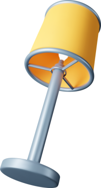 3D mobilya iç lamba nesnesi