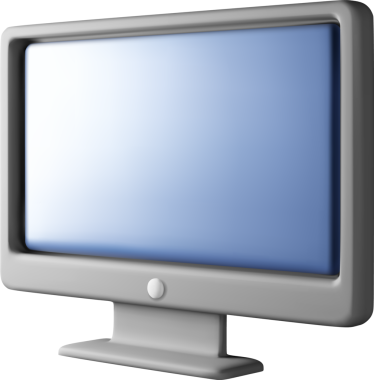 Boş ekran kenarlı 3d siyah PC monitörü