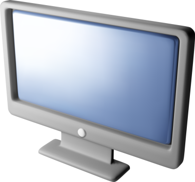 Boş ekran kenarlı 3d siyah PC monitörü