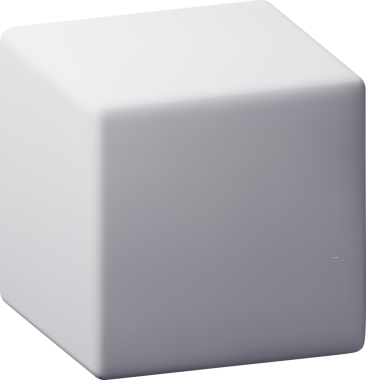 3d beyaz basit küp şekli, temel geometrik şekli