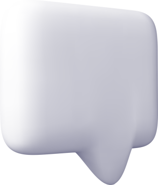 3B Boş Beyaz Konuşma Kabarcığı Simgesi