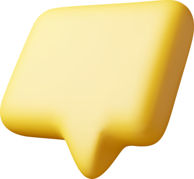 3B Boş Sarı Konuşma Kabarcığı Simgesi