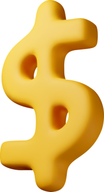 3D ABD sarı dolar sembolü, mali tabela