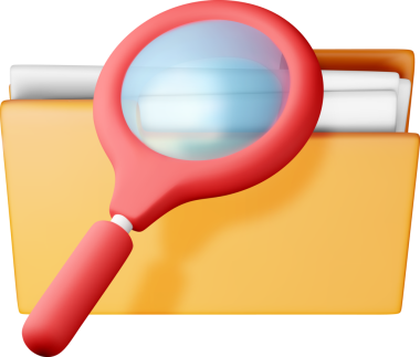 Büyüteçli 3B Belge Dizini