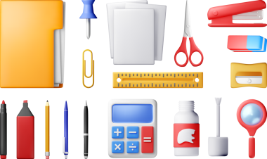 3B kırtasiye seti simgeleri