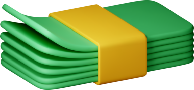 3 Boyutlu yeşil para birimi simgesi