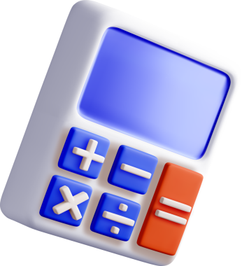 Düğmeli Renkli 3B Hesaplayıcı Tasarımı