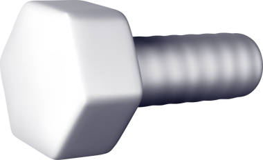 Bir Metalik Altıgen Sürgüsünün 3B Modeli