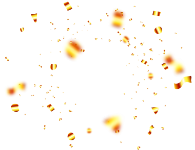 Beyaz Arkaplanda Renkli 3D Konfeti Patlaması