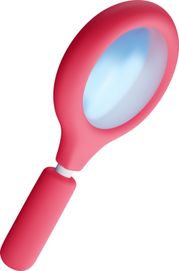 Renkli Büyüteçin 3B Görünümü