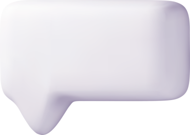 Minimalist 3B Konuşma Kabarcığı Tasarım Elemanı