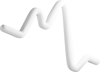 Dalgalı Çizgi Biçiminde Soyut 3B Şekil