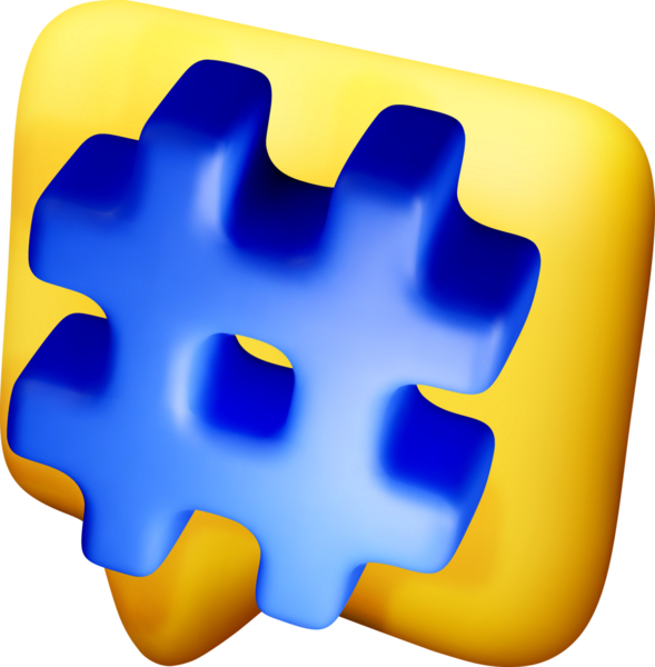 Renkli Şekilde Canlı 3D Simge