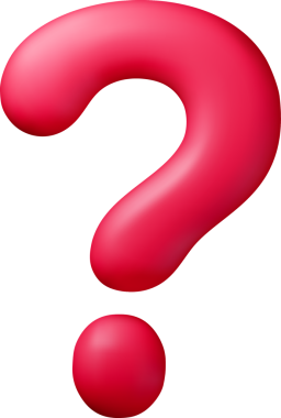 Renkli 3B Soru İşareti Sembol Tasarımı