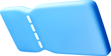 Pürüzsüz Eğrili 3B Soyut Mavi Şekil