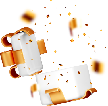 Konfeti Patlaması ile 3D Yüzen Hediye Kutusu