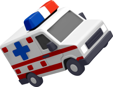 3D Ambulans Aracı Modeli