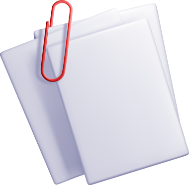 Klipsli Kağıt Çarşafların 3B Görünümü