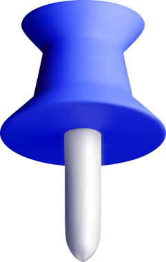 Beyaz Şırınga Tasarımı ile 3B Mavi Pin