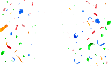 Renkli 3D Konfeti Beyaz Arkaplana Düşüyor