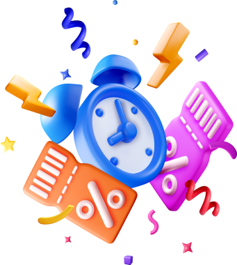 Renkli Elementlerle Uçan 3B Alarm Saati