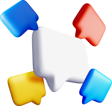 Dinamik Düzenlemedeki Renkli 3B Konuşma Baloncukları