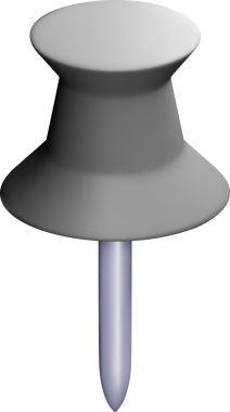 Eşsiz Tasarımlı 3B Gri Pin